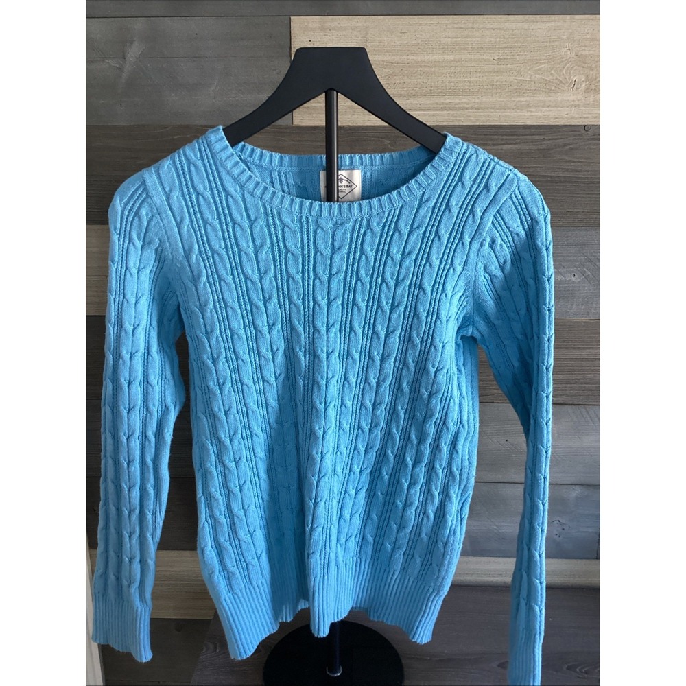 St John's Bay Cable‎ Knit  Pullover Sweater Women's Size MED
